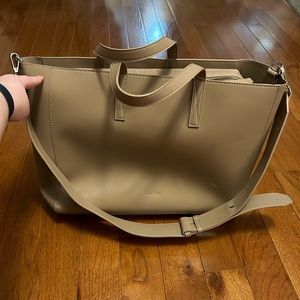 Calpak Haven Laptop Tote Bag in Taupe